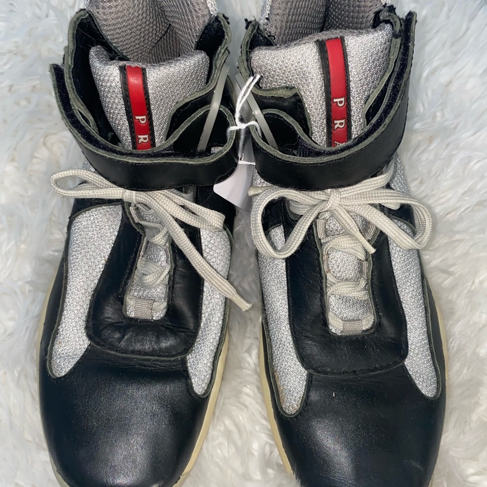 Vintage Prada Sneakers Prada Americas Cup Mens 7 Womens 8.5 Prada Shoes